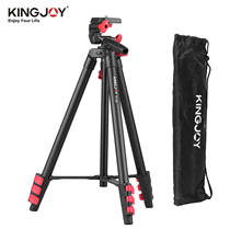 KINGJOY VT-831 Portable Camere Tripod Stand for phone 1/4 Inch Screw Connector 4 Section Leg Sections Max. Height 131cm tripod 2024 - buy cheap
