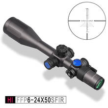 Discovery-mira óptica para Rifle de caza HI 6-24X50, SFIR FFP, garantía de por vida con iluminación para. 50BMG, novedad de 2020 2024 - compra barato