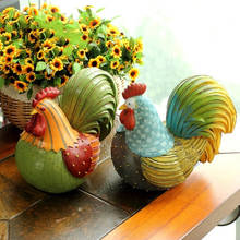 Pastoral American Style Large Colorful Resin Fat Chicken Home Decoration Accessories Animal Crafts Ornaments 2024 - buy cheap