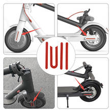 4 pçs scooter dianteiro roda traseira cobertura de pneus cubos escudo protetor reflexivo adesivos para xiaomi mijia m365 skate elétrico 2024 - compre barato