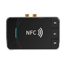 Receptor de áudio aptx 5.0mm, bluetooth 3.5, aux jack de música sem fio com nfc para carro tv, computador, alto-falantes 2024 - compre barato