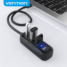 Vention USB HUB USB 2,0 de 4 puertos portátil OTG HUB 480Mbps divisor USB con Micro USB para Apple Macbook portátil USB 2,0 HUB 2024 - compra barato