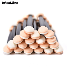 AriesLibra 20pcs Mirror Powder Brush for Nail Glitter Chrome Nail Mirror Powder Nail Art Tool Double-sided Sponge Held Brush 2024 - buy cheap