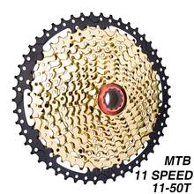 Piñones de bicicleta de montaña MTB 11 s 11-50T SL, piñones de Cassette dorado negro de 11v 22s 11 velocidades, rueda libre K7 para XT X1 X01 X1, piezas de bicicleta 2024 - compra barato