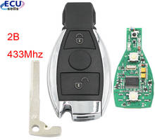 KYDZ-llave remota de entrada sin llave de 2 botones, mando A distancia de 433mhz, estilo BGA, llave completa con Chip para Benz A, E, S, G, CLK, SLK, ML, clase 2000 + 2024 - compra barato