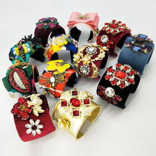 Открытые Цветочные браслеты с кисточкой с открывающимся браслетом женский браслет с изображением Креста Bijoux Femme bead 2024 - купить недорого