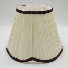 Pantallas para lámparas de mesa E27, 25cm, pantalla redonda de tela beige recta, cubierta de lámpara de estilo moderno para decoración del hogar 2024 - compra barato