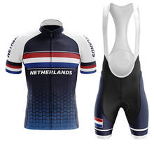Conjunto de Ropa de ciclismo profesional de los Países Bajos, Jersey de verano para bicicleta de montaña, Ropa deportiva, Maillot 2024 - compra barato