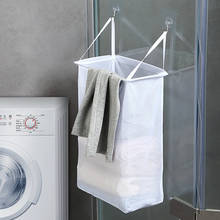 Wall Hanging Laundry Basket Portable Foldable   Clothing Storage Bag Laundry Toy  Bag Underwear Socks Storage Basket 2024 - buy cheap
