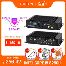 Industrial Fanless Mini PC Intel i7-8550U i5-8250U i3 DDR4 Rugged Computer 2*Intel Lans 6*COM 8*USB GPIO LPT HDMI VGA 3G/4G WiFi 2024 - buy cheap