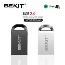 Bekit-mini pen drive usb 2.0, dispositivo em u, memória flash, 4gb/8gb/16gb/32gb/64gb 2024 - compre barato