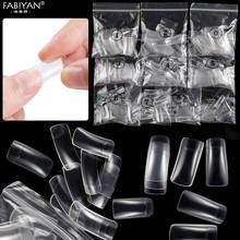Manicure Tool Nails Half Cover Acrylic 10 Different Sizes False Tips Artificial 100/500Pcs 2024 - buy cheap