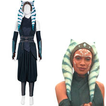 Ahsoka-Disfraz de Tano para adultos y niñas, traje de uniforme S2, Tops, pantalones, ropa de fiesta para carnaval y Halloween 2024 - compra barato