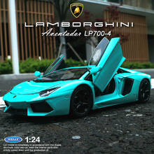 Модель легкового автомобиля WELLY 1:24 Lamborghini LP700-4, Литые и игрушечные транспортные средства, собирайте подарки без пульта дистанционного управ... 2024 - купить недорого