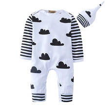 Autumn Newborn Baby Boy Infant Kids Clothes Set Long sleeve Jumpsuit Pants Hat Toddler Girls Romper Clothing Suit child Outfits 2024 - buy cheap