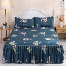 2020 Bedding Set Home textile Printing Flat Sheets Soft And Warm  Bed Skirt 1 Pcs With Pillowcase 2 Pcs 2024 - buy cheap