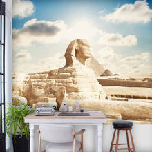 Пользовательские 3D фото обои классический Египетский Сфинкс большой росписи гостиная спальня офис, ТВ фон обои украшение дома 2024 - купить недорого