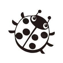 Ladybug Car Stickers Window Door Decal Funny Top Quality  ZP0260 2024 - buy cheap