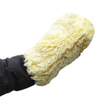 Luvas de lã dupla face para lavagem de carro, luva de pelúcia engrossada, ferramenta de limpeza e polimento, lavadora de motocicleta única 2024 - compre barato