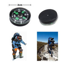 Mini Brújula de bolsillo para supervivencia, accesorio portátil para acampar, escalada, senderismo, herramientas al aire libre, 20mm, 12 Uds. 2024 - compra barato