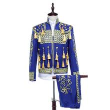 3 Pcs Set For Men Victorian Vintage Deluxe Male Carnival Spanish Bullfighter Cosplay Costume Fancy Dress Black For Men Plus Size 2024 - buy cheap