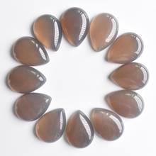 Contas de pedra cabochão cinza natural-20 20 tamanhos-18mm 2024 - compre barato