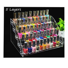 3 Layers Nail Polish Rack Makeup Storage Shelf Cosmetic Organizer Lipstick Holder Desktop Makeup Tools Container jewelry stands 2024 - buy cheap