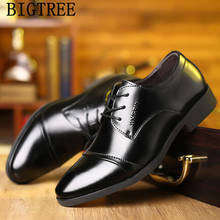 Sapatos masculinos formais de couro genuíno, sapatos estilo oxford clássicos para homens 2024 - compre barato