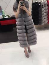 Manteau Fausse Fourrure Femme Long 2019 Warm Fur Vest Luxury Women Faux Fox Fur Coat Hooded Sleeveless Gilet Waistcoat XL240 2024 - buy cheap