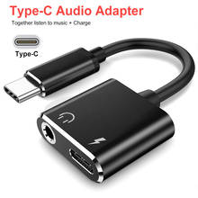 2 in 1 Type C to 3.5MM Audio Aux Adapter Charging Port Two-in-One Type-C Audio Charging AUX Adapter Cable Songs Call Connector 2024 - buy cheap