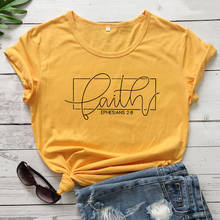 Camiseta Faith Ephesians 2:8 para mujer, camisa informal Unisex con escritura de Iglesia islámica, Jesús, versario de la Biblia, envío directo 2024 - compra barato