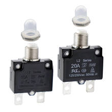 2PCS Manual Reset Overload Switch 20Amp 10Amp 125/250V AC Thermal Circuit Breaker 2024 - buy cheap