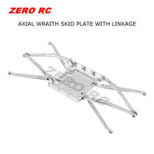 1/10 SCALE RC CAR AXIAL WRAITH CNC FULL ALLOY SKID PLATE WITH SUSPENSION LINKAGE ARM SILVER 2024 - buy cheap