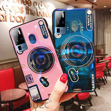 For VIVO iQOO U1 Case Fashion 3D Camera Silicone Soft For VIVO X50 Pro Plus X50E Case Blue Light Back Cover With Holder 2024 - buy cheap