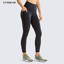 SYROKAN Women's Naked Feeling High Waisted Workout Pants Yoga Leggings Capri with Side Pockets -23 inches 2024 - buy cheap