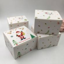 10 pces feliz natal kraft caixa de papel presente embalagem caixas de doces natal crianças favor suprimentos 2024 - compre barato