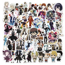 50Pcs Bungo Stray Dogs Stickers Anime Sticker PVC Graffiti Decals Suitcase Luggage Guitar Car Waterproof For Children's Toys 2024 - buy cheap