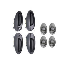 8PCS BLACK EXTERIOR  INNER DOOR HANDLE FOR  DAEWOO MATIZ 1998-2005 OEM:96507784 96507785 2024 - buy cheap