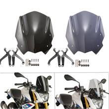 ABS Motorcycle Windshield Windscreen with Mounting bracket G 310 R Fairing ABS Plastic Motorcycle Parts For BMW G310R 2016-2019 2024 - buy cheap