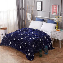 Star Flannel Blanket sofa bedding throw blanket winter soft blanket adult twin full queen king Good quality thin girls blankets 2024 - buy cheap