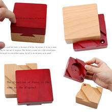 Secret Box Montessori Kong Ming Lock Puzzles Wooden Magic Box Teaser Game Adults Gifts Creative Educational Toys IQ Mind Wooden 2024 - buy cheap