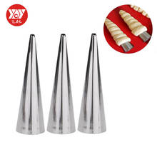 5 Pcs/Set DIY Cream Horn Moulds Stainless Steel Baking Cones Spiral Baked Croissants Tubes Horn Pastry Roll Cake Molds 2024 - buy cheap