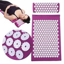 Acupressure Massager Mat Set Back Body Foot Cushion Massage Pad Relieve Stress Pain Shakti Acupuntura Yoga Spike Mat with Pillow 2024 - buy cheap