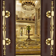 Европейская Золотая твердая деревянная дверь раздвижная дверь шкаф дверная ручка, шкафчик ручки для ящиков стола аппаратный дизайн 2024 - купить недорого