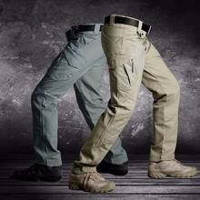 Pantalones Cargo de tela elástica de algodón para hombre, pantalón táctico militar de combate SWAT, informal, con muchos bolsillos, para exteriores 2024 - compra barato