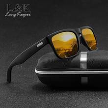 LongKeeper Brand Design Retro Polarized Sunglasses Men Driving Shades Male Vintage Square Sun Glasses UV400 Oculos Eyeglasses 2024 - buy cheap