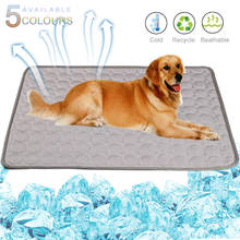Cooling Dog Mat Summer Breathable Pet Mat Sofa Portable Dogs Cats Pet Pad Washable Blanket Cold Silk Cushion Cool Puppy Pad 2024 - buy cheap