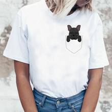 Французский бульдог Frances немецкая овчарка T-shirtDachshund Pug Teckel забавная футболка для женщин Harajuku Cute Pit Bull Футболка Топ женский 2024 - купить недорого