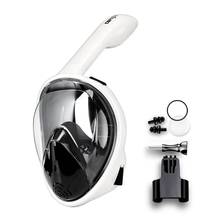 Full Face Scuba Diving Mask Anti Fog Goggles With Camera Mount Underwater Wide View Snorkel Swimming Mask For Adult Youth 2024 - buy cheap