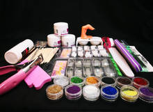 Kit de manicura para uñas, purpurina líquida acrílica en polvo, decoración, pluma acrílica, pincel, herramientas de arte para uñas, juegos para principiantes 2024 - compra barato